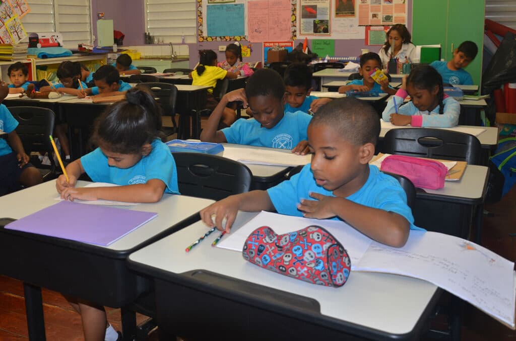 Kids in class